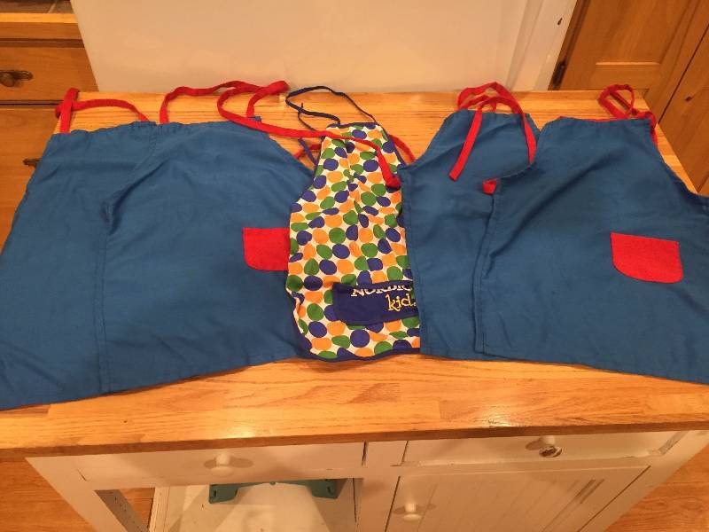 Lot of Kids Art Aprons