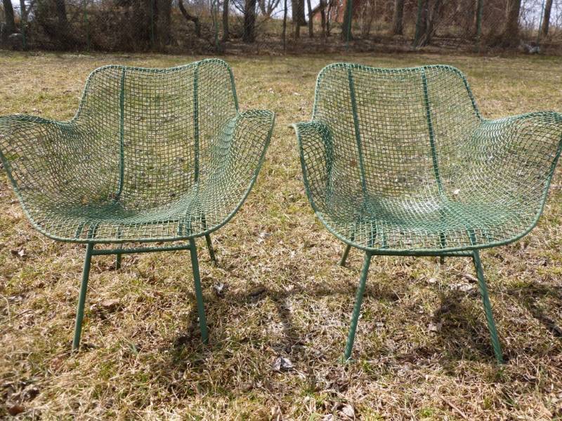 Vintage Rod Iron Patio Chairs