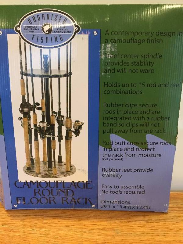 lot 21 image: Fishing Pole - Floor Rack