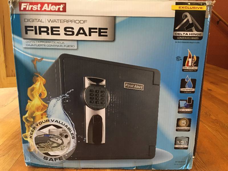 lot 49 image: NEW - First Alert DigitalWaterproof Fire Safe