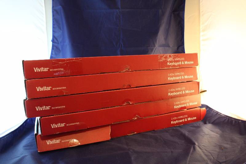 Vivitar 2.4Ghz Keyboard & Mouse Combo Lot Micro Center Store Returns Lot of 5 Retail Value $99.95