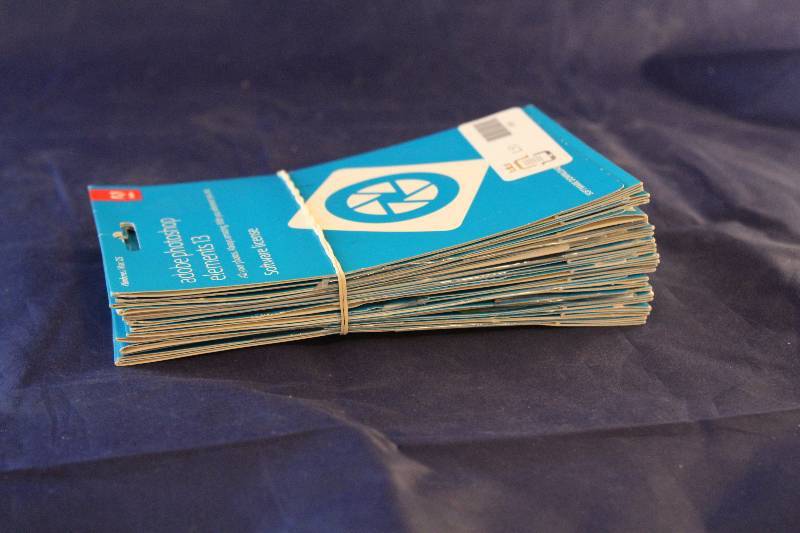 Adobe Photoshop Elements 13 License Cards  Store Returns Lot of 14 Retail Value $1038.18