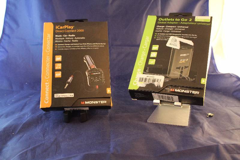Monster Accessories Lot Car Accessories and Outlets to go Cables too Est. Retail Value $75