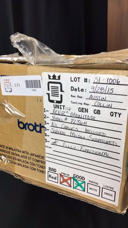 Acer LCD Computer Monitor Est. Retail Value $70