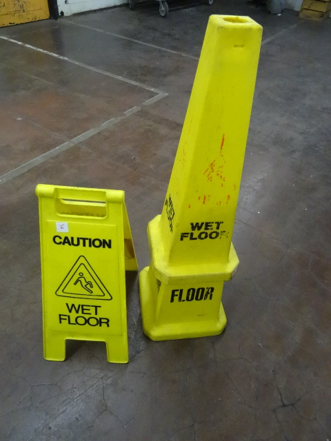lot 30 image: Wet For Sign and 2 Cones