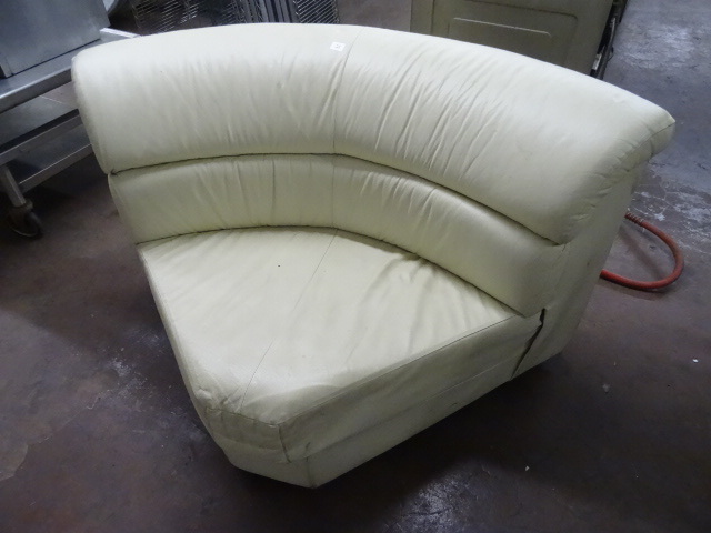 lot 62 image: Leather Sectional