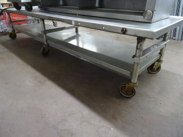 lot 72 image: Stainless Equipment Stand On Wheels