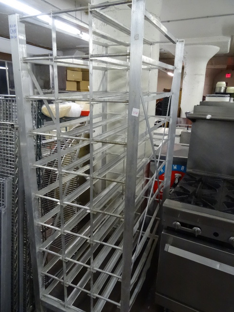 lot 110 image: Aluminum Can Rack