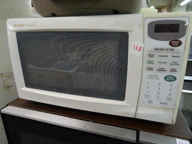 lot 138 image: Sharp Microwave Misc Glass Tray