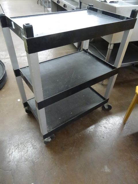 lot 191 image: 3 Tier Cart On Wheels 16 X 27 X 36