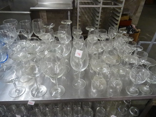 lot 233 image: Large Quantity of Stem Ware