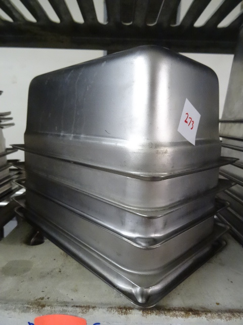lot 273 image: 10 X 6 Pans Qty 5