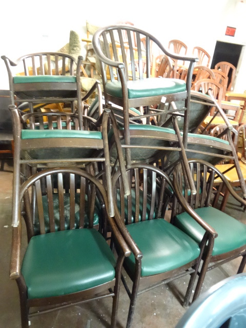 lot 336 image: 15 Wood Framed Chairs