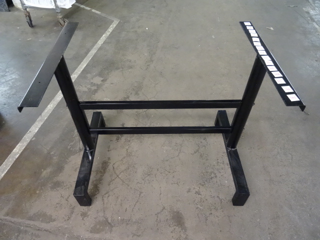 lot 345 image: 3 Piece Metal Table Base New