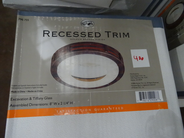 lot 391 image: Hampton Bay Recessed Ceiling Light