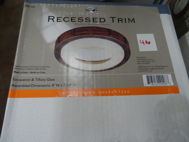 lot 392 image: Hampton Bay Recessed Ceiling Light