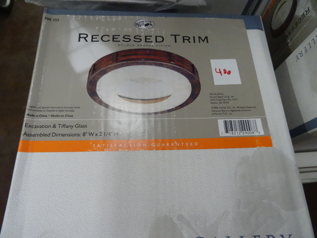 lot 396 image: Hampton Bay Recessed Ceiling Light