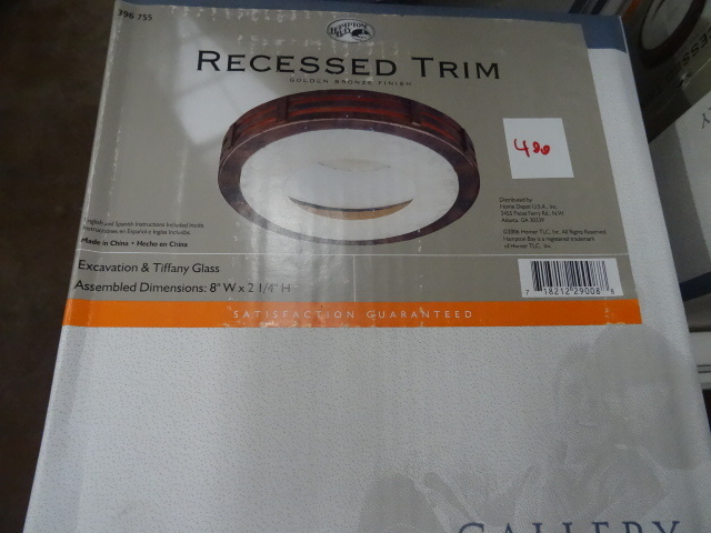 lot 397 image: Hampton Bay Recessed Ceiling Light