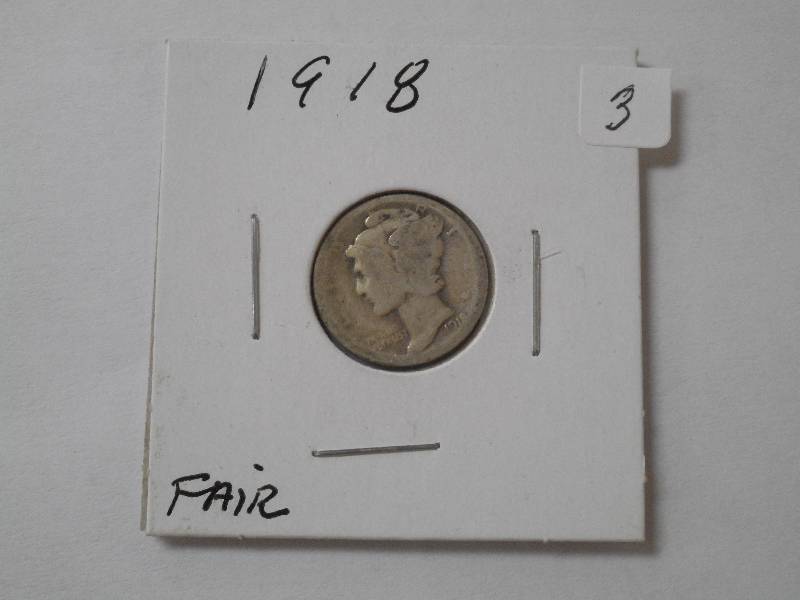 1918 Mercury Dime ...