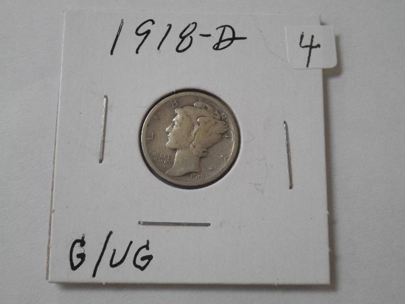 1918-D Mercury Dime ...