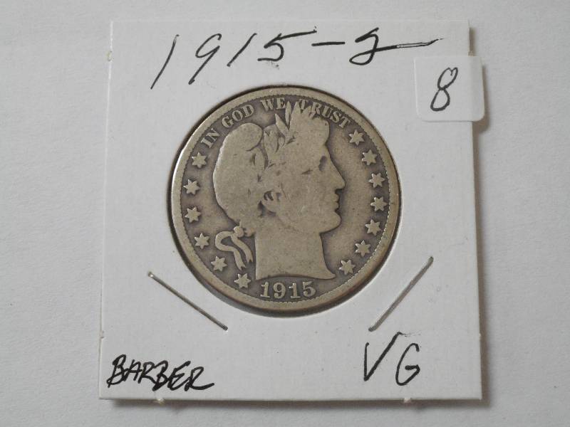 1915-S Barber, VG, Strong Details ...
