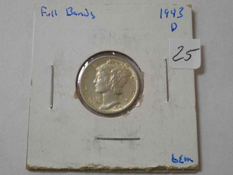 1943-D Dime, AU...