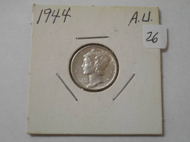 1944 Dime, AU...