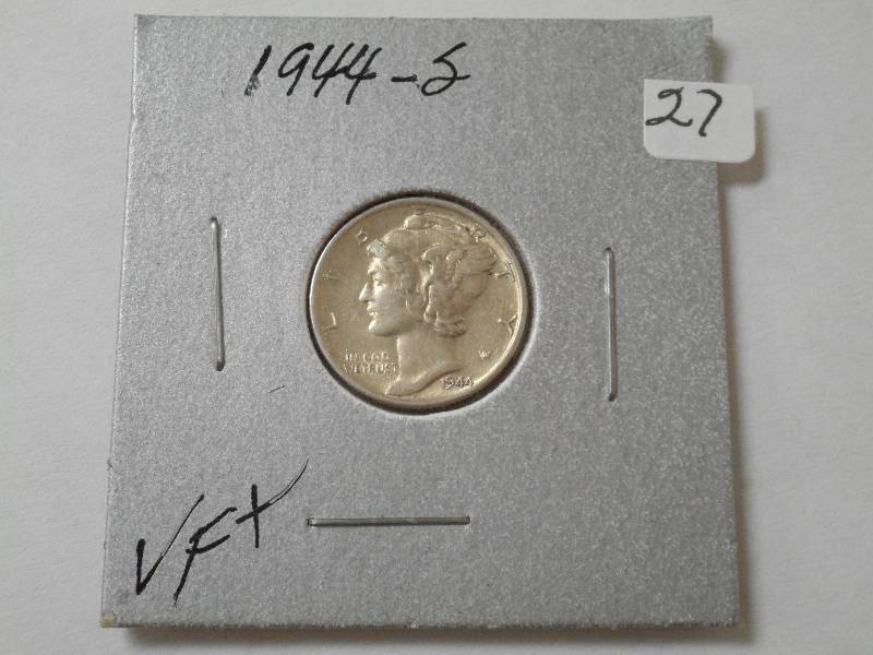 1944-S Dime, VF...