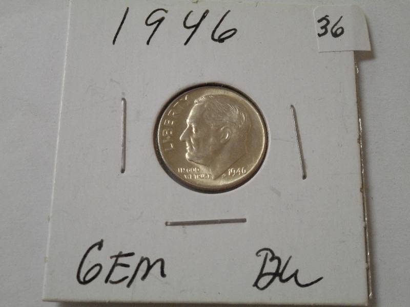 1946 Roosevelt Dime, BU...