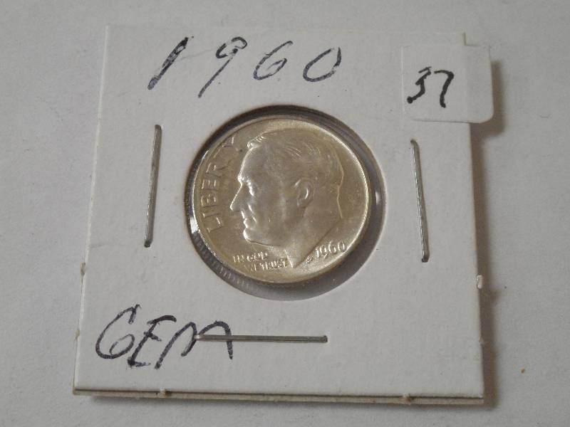 1960 Roosevelt Dime, BU...