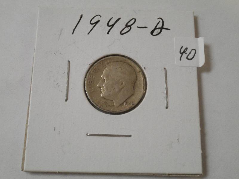 1948-D Roosevelt, Circulated ...