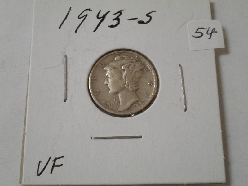 1943-S Dime, VF...