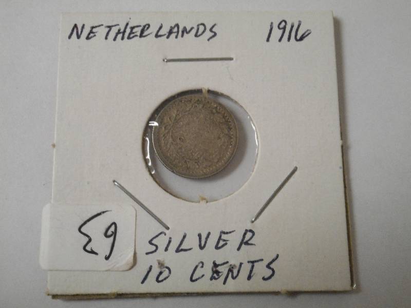 Foreign silver Netherlands 1916 10...