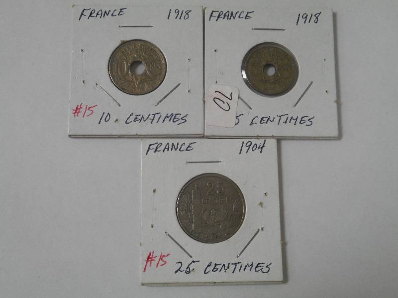 Misc. Foreign Coins France, 1904 2...