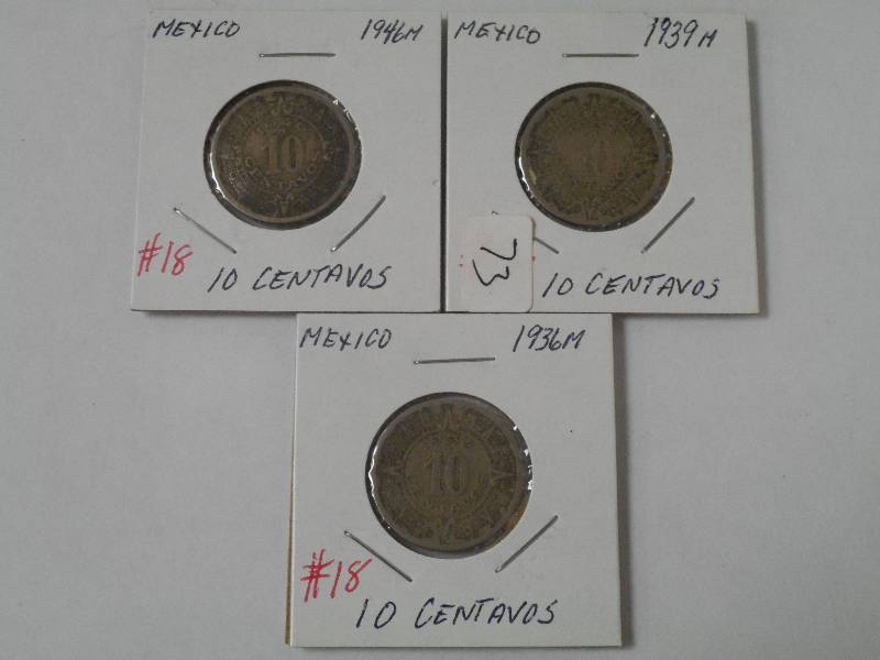 Misc. Foreign Coins Mexico, 1936, ...