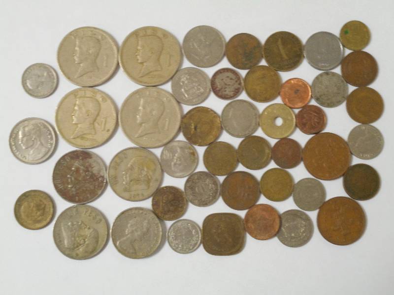 Misc. Foreign Coins approx 12 pou...