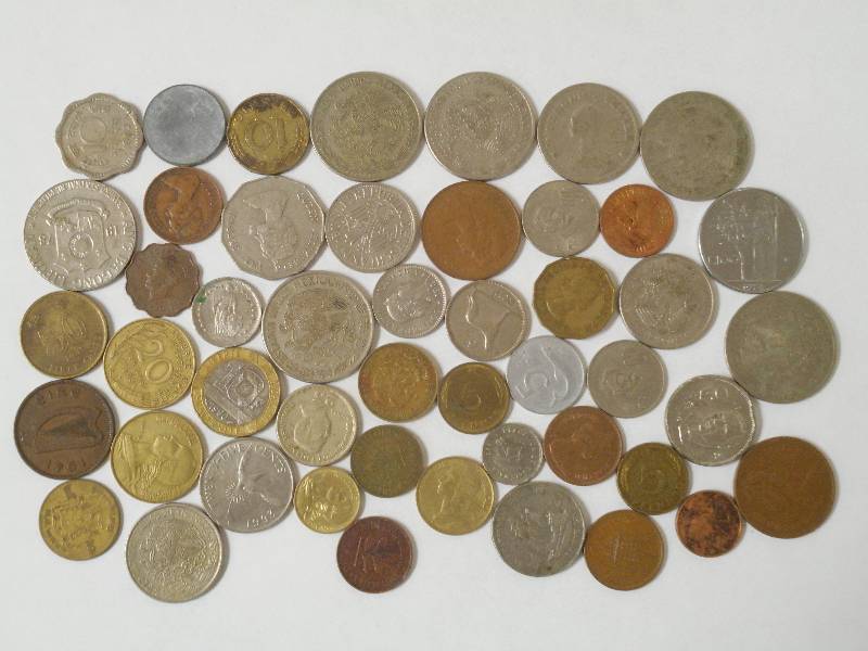 Misc. Foreign Coins approx 12 pou...