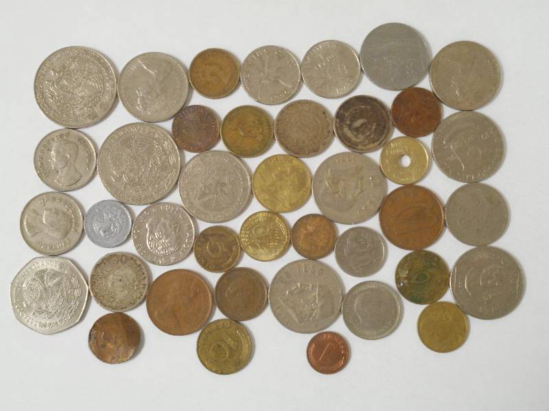 Misc. Foreign Coins approx 12 pou...