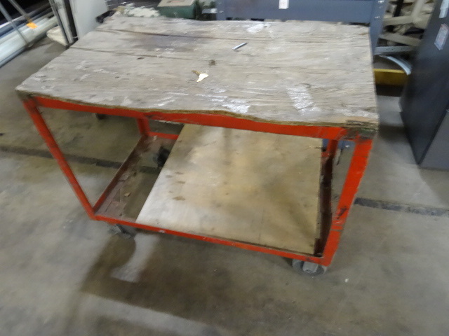 Metal Cart on Wheels 23 X 37 X 30