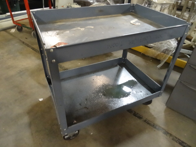 Metal Shop Cart On Wheels
