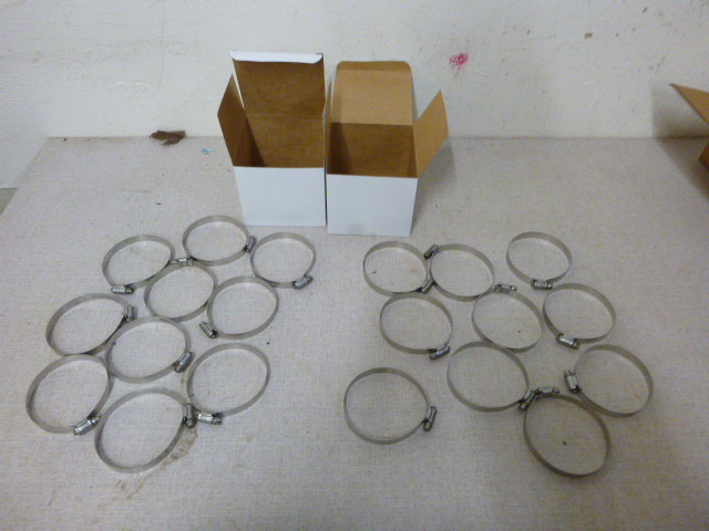 lot 17 image: 2 Boxes of Stainless Steel Hose Clamps