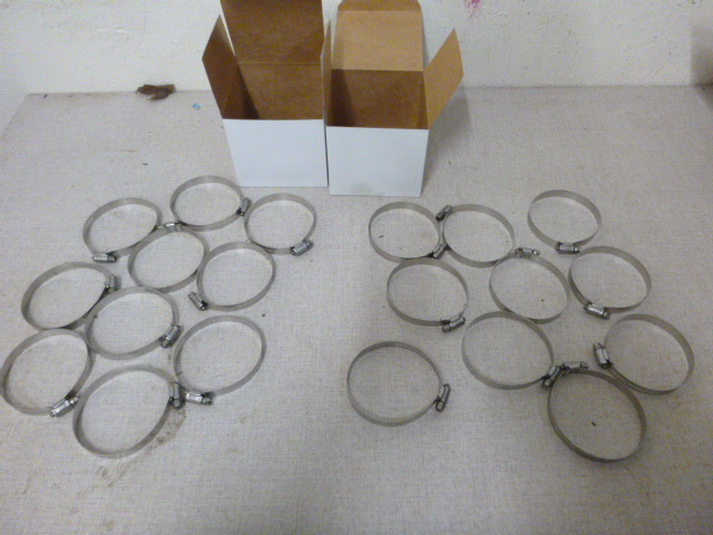 lot 18 image: 2 Boxes of Stainless Steel Hose Clamps