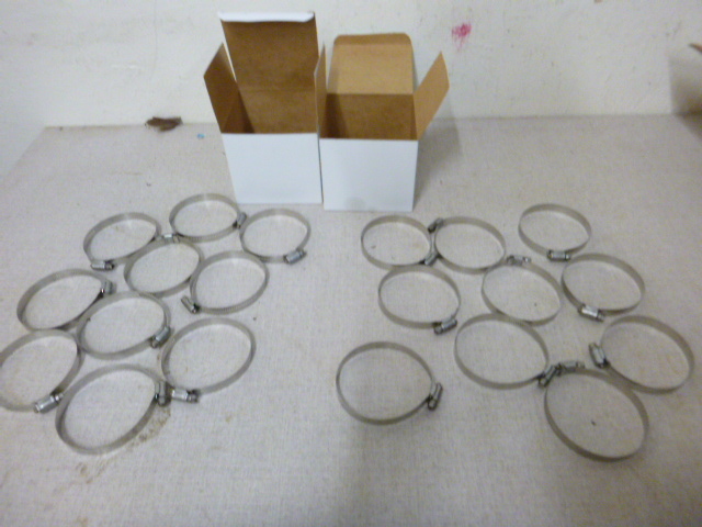 lot 19 image: 2 Boxes of Stainless Steel Hose Clamps