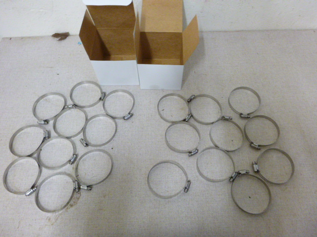 lot 22 image: 2 Boxes of Stainless Steel Hose Clamps