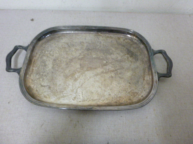 lot 150 image: Silver Serving Tray