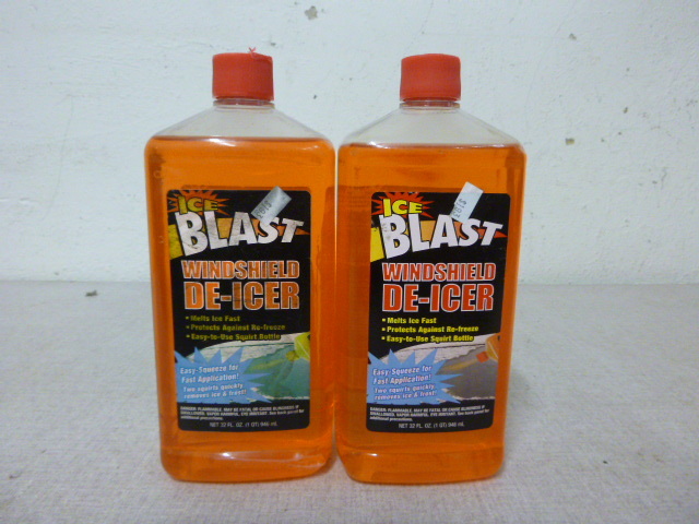 lot 161 image: 2 Bottles of Ice Blast Windshield De-Icer