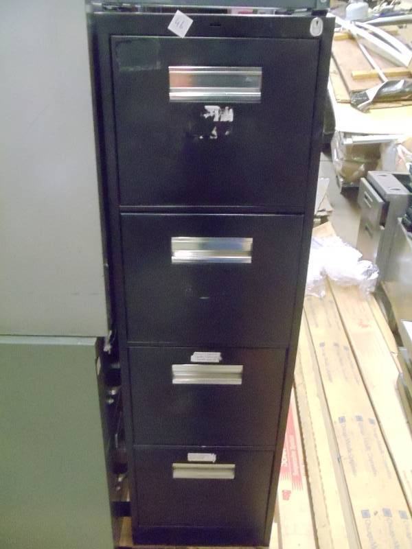 lot 46 image: 15 metal 4 drawer file cabinet