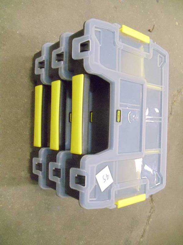 lot 95 image: Stanley stackable bins