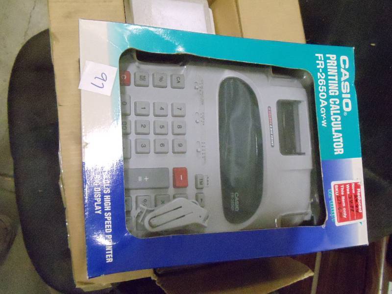 lot 97 image: Casio printing calculator