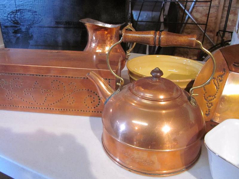 Copper Ware and Misc. Glassware